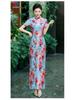 Cheongsam 2025 Vestibilità Aderente Manica Corta - Abito da Sfilata Stile Shanghai