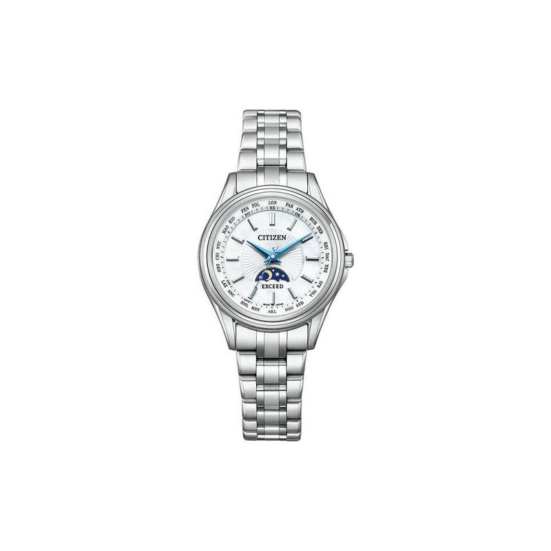 

CITIZEN Fashion Waterproof Eco-driven Quartz Titanium Strap Women s Watch White Dial EE1010-62W синій