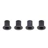 4Pcs Flanged Tube 4x4 Steel Flange Tube for Arrma 1/10 Remote Control Car Upgrades Parts
