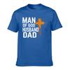 Unisexs Cotton Tshirt Vintage Distressed Cross Print Casual Crew Neck Short Sleeve Top For Daily Wear