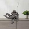 Nude Male Statue 3D Printed 2 Naked Men Figurine Minimalist Naked Body Sculpture for Modern Home Desktop Decor