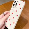 Red Small Love Phone Case Suitable for iPhone 17 16 15 14 13 12 11 Pro/ Max /Plus Anti-fall and Shockproof Back Cover