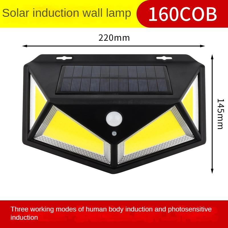 Solar-Wandleuchte 100LED Menschlichen Körper Sensing Mini Garten Licht Outdoor Wasserdicht Garage Licht Straße Licht