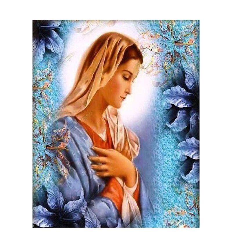 Diamond Embroidery Virgin Diy Diamond Painting Cross Stitch Diamond Mosaic Religion Figure Picture Of Rhinestone