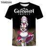 Summer Game Genshin Impact 3d Printed Children's T-shirt Fashion Casual Hip-hop Harajuku Kids Short Slee T Shirt O Neck Tops