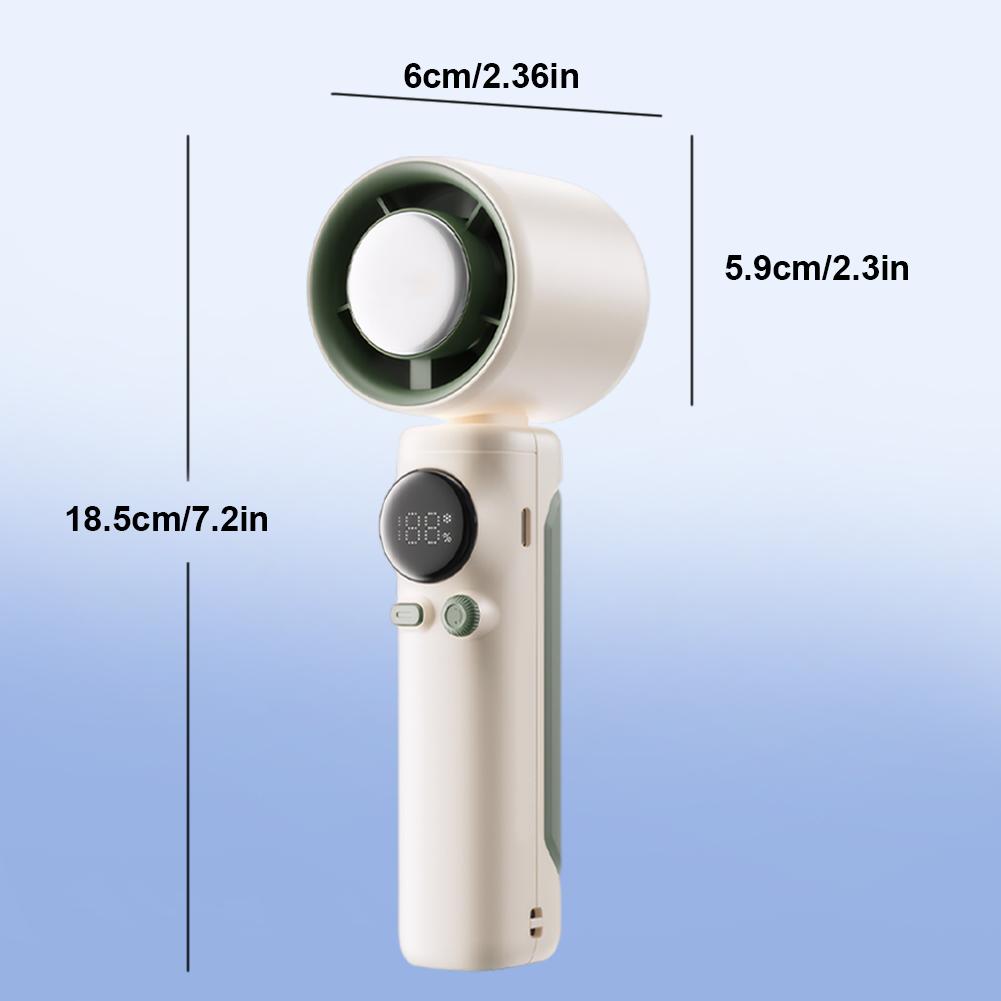 4000mAh 3000mAh Rechargeable USB Fan 100 Speeds Digital Display Portable Turbo Fan Outdoor Travel Small Electric Air Cooler Fans