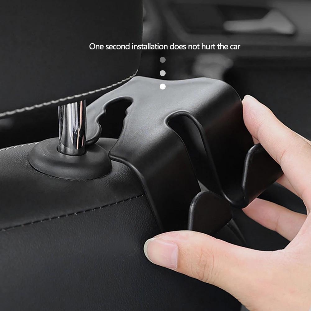 Car Seat Hanger Storage Hooks Seat Back Hook Hangers Headrest Mount Storage Holder Hooks Duarable Car Bag Clothes Hanging