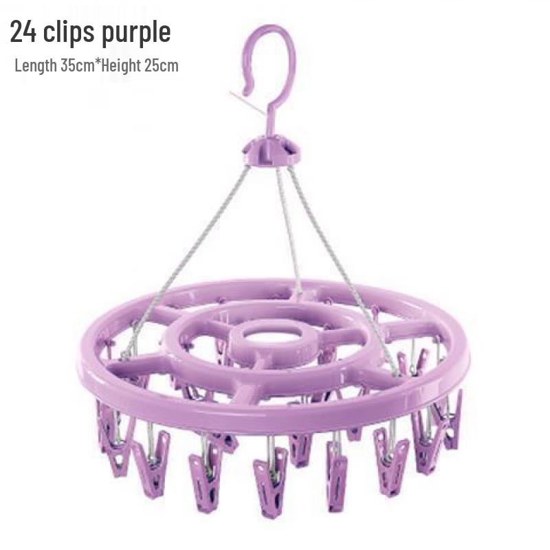 Multi-Clip Clothes Drying Hanger