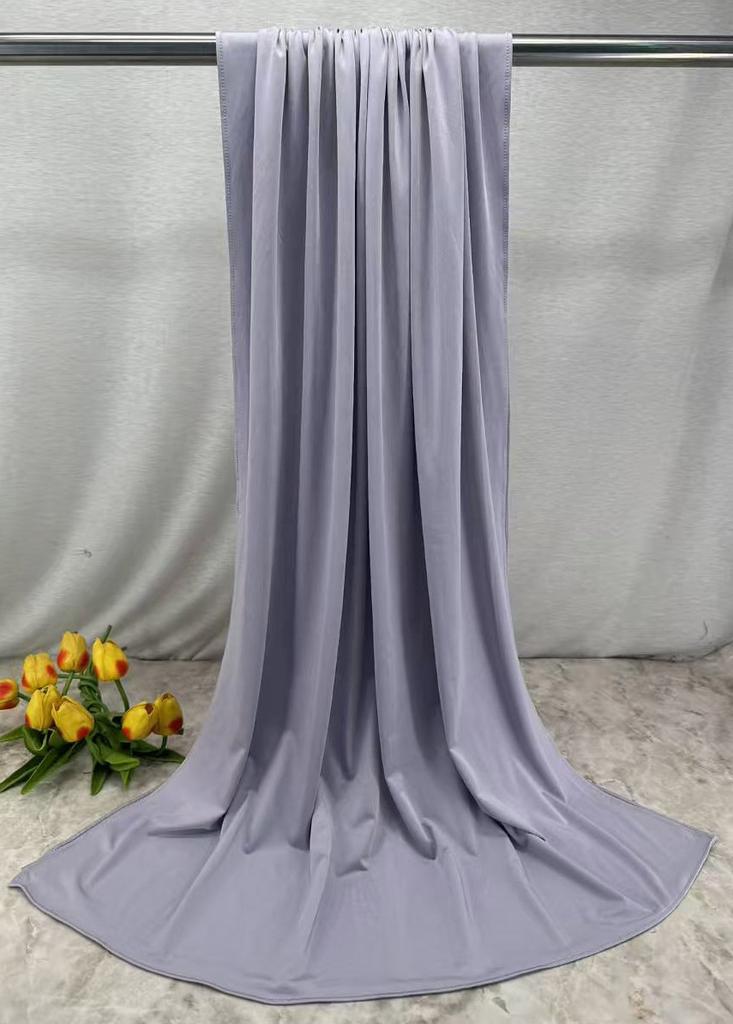 70*180cm Premium Liquid Jersey Hijab Scarf Women's Daily Shawl Soft Breathable Liquid Jersey Scarf Muslim Head Scarf Headwrap