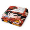 Black  White Goku Dragon Ball Flannel Blanket  Soft Durable Bedding Throws For Couch Bed Picnic Bedspread Sofa Bed Cover