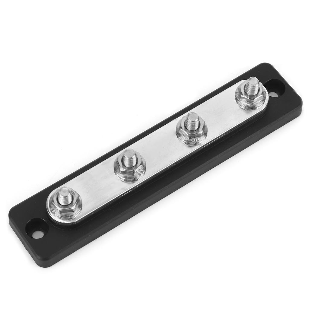 Bus Bar 4‑Point Power Cable Terminals 100A Busbar Board for Trucks RVs Boats Coaches