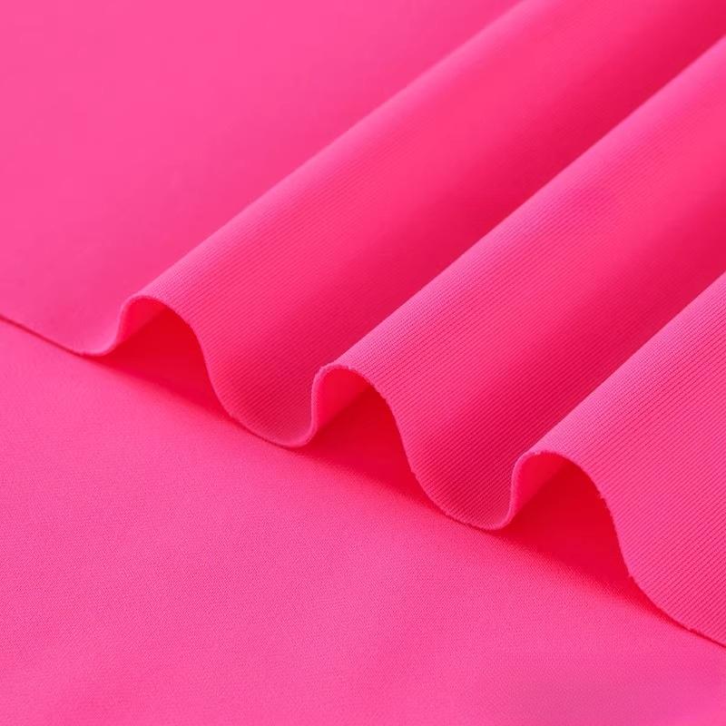 Air Layer Fabric Spring Summer Thin Knit Elastic Soft Breathable Clothing Fabric Cloth Sewing Polyester Spandex Rayon Material