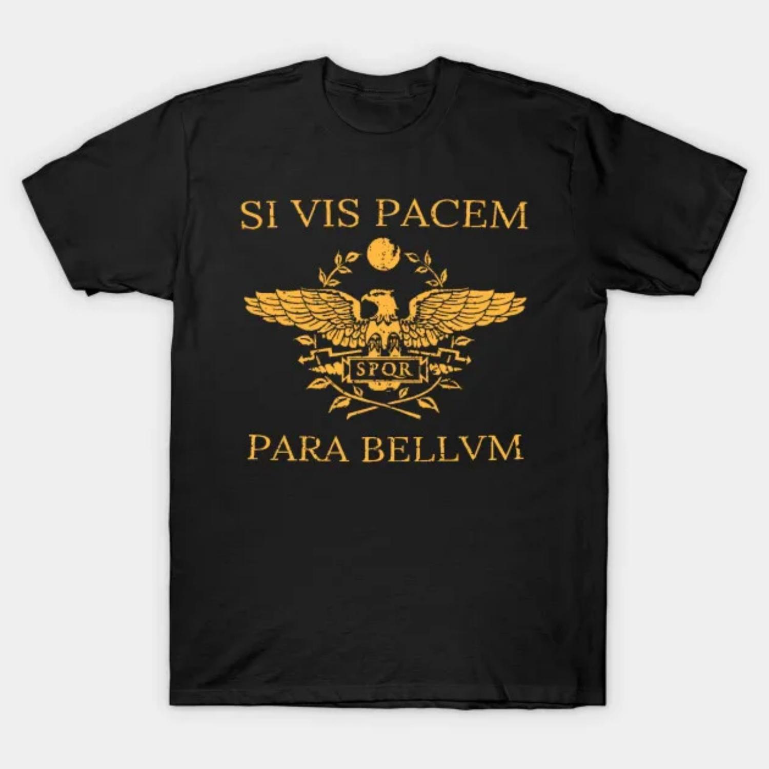 

Spring_Summer 2026 Roman Empire Golden Eagle T-shirt, A Brand-new Short-sleeved Round-neck T-shirt for Casual Men S чёрный