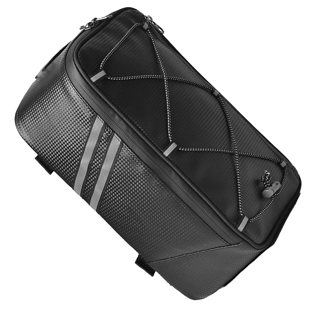 Bike Trunk Bag 7L Bicycle Rear Bag Water Resistant Bike Rack Bag with Waterproof Rain Cover