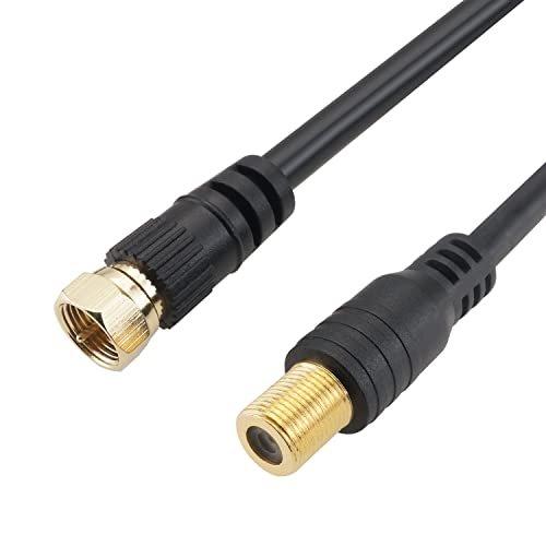 HORIC Antenna Extension Cable 2m White 4K8K BS CS Terrestrial CATV Compatible F-Type Female to Screw Connector ACF20-143WW