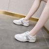 Leather thick-soled leather women's new splicing casual little white shoes women's soft-soled non-slip women