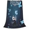 Hollow Knight Advanture Game Blanket Flannel Printed Cartoon Cute Multi-function Lightweight Throw Blanket Travel Bedding Quilt