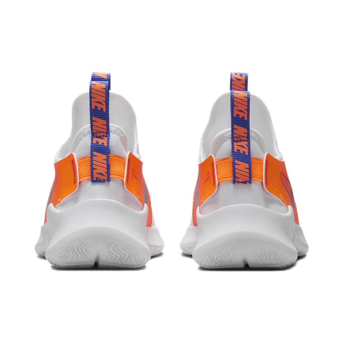 Nike Кроссовки Flex Runner 3 PS White Total Orange Blue Kids Team-Orange Astronomy-Blue — фото 4