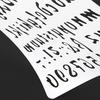 Alfabet angielski Numer DIY Scrapbook Szablon do rysowania Linijka pomiarowa Szablon
