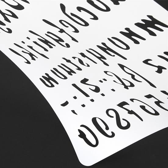 Alfabet angielski Numer DIY Scrapbook Szablon do rysowania Linijka pomiarowa Szablon