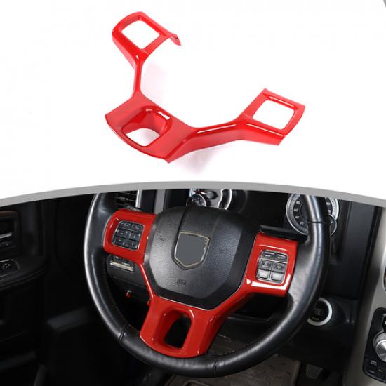 

Interior Steering Wheel Cover Trim Frame for Dodge Ram 1500 2010-17 Accessories червоний