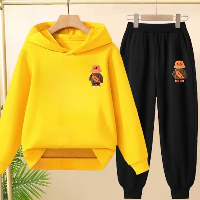 Suit Hoodie, "Baby Boy", Suitable for Boys and Girls Aged 3 to 12. Its Features Are Pink, White and Blue Tops and Trousers