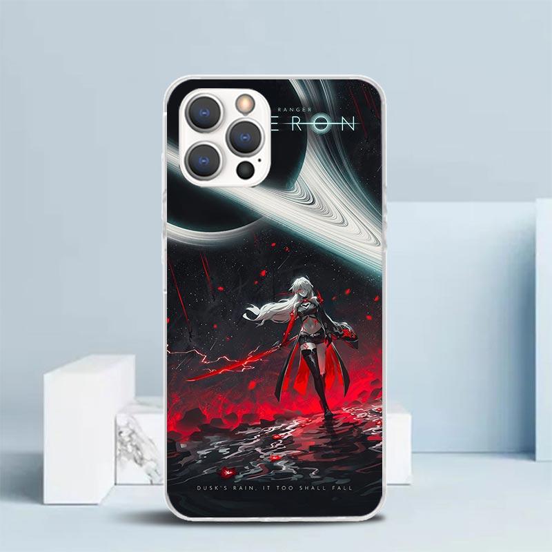 Honkai Star Rail Acheron Soft Cover for iPhone 16 17 Air 15 14 Pro Max 16E Phone Case 13 Mini 12 11 7 SE 8 Print Pattern Fit Cas