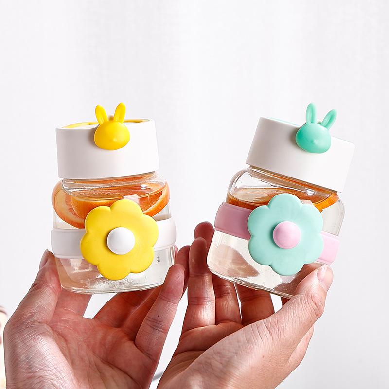 Handheld Neuer Chubby Cup 300ml Glas, Tragbarer Kaffee-Milchbecher, Büro-Geschenkbecher