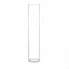 Modern Minimalist Glass Vase, Cylindrical Transparent Flower Container, Countertop Decor for Living