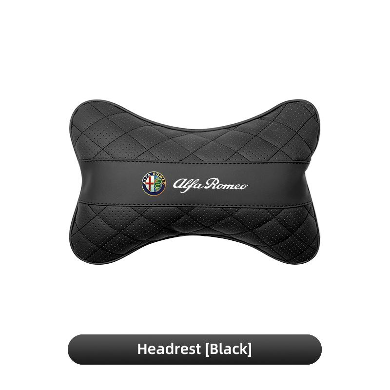 

2026 Hot Sticker Leather Car Seat Headrest Lumbar Support Suit High-quality Auto Interior For Alfa Romeo 4C 159 166 Spider Giuli