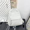 Schoolbag Corduroy Small Backpack Women's Fashion Spring New Japanese Ins Simple Versatile Travel Shopping Soft Girl Backpack