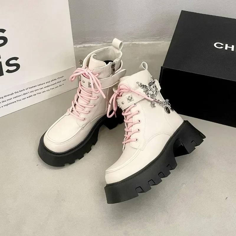 

2024 Горячие продажи женские сапоги универсальные телесные сапоги однотонные боковые молнии квадратный носок бант металлический декор Zapatos De Mujer 35 бежевый