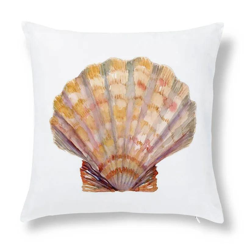 Shell Conch Decorative Pillowcase Living Room Office Home Pillowcase Car Ornaments