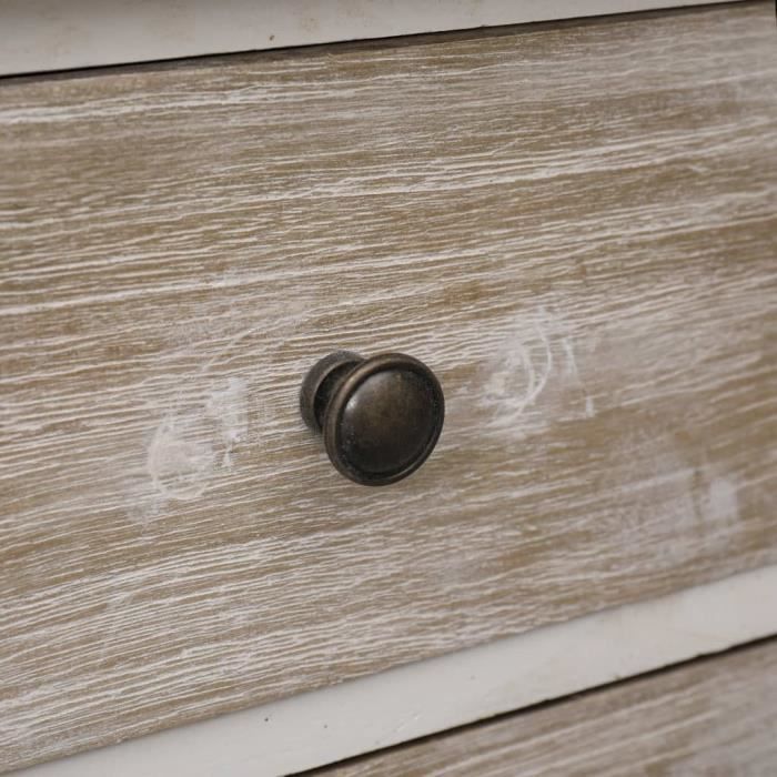 VidaXL Table de chevet 35x30x50 cm Bois de Paulownia