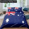 3D Print National Flag Duvet Cover Set King Size American Flag Bedding Set for Teens Adults Microfiber Single Double Quilt Cover