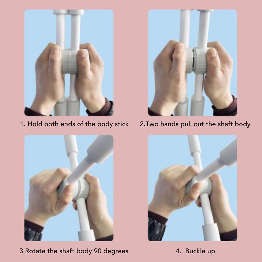 Yoga Body Stick Open Back Stick Standing Posture Back Stretcher Open Shoulder Pink for Training