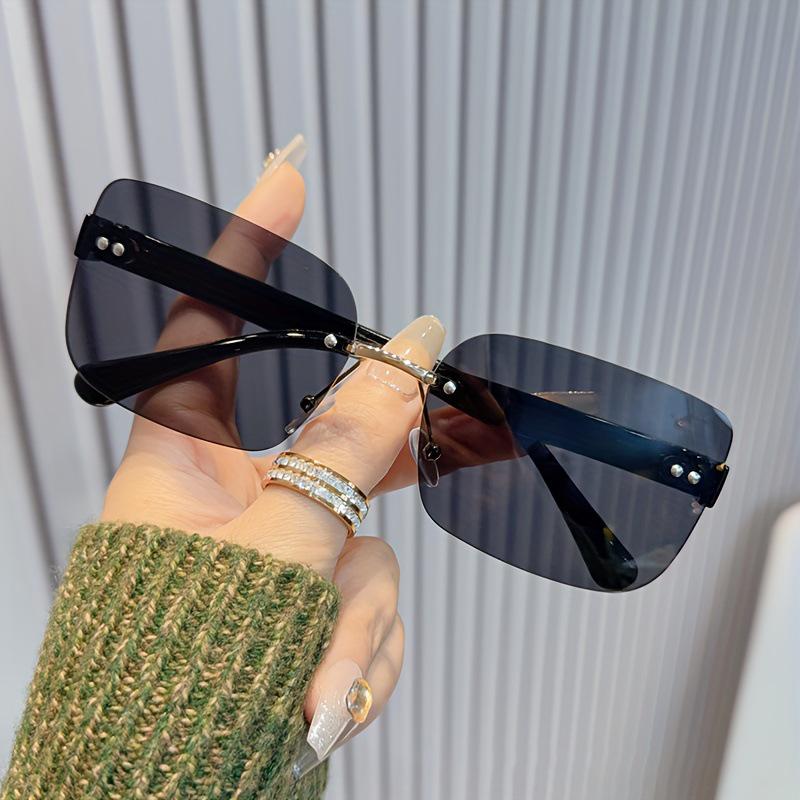 Women's Frameless Sunglasses: Sun Protection & Versatile Style, European & American Design