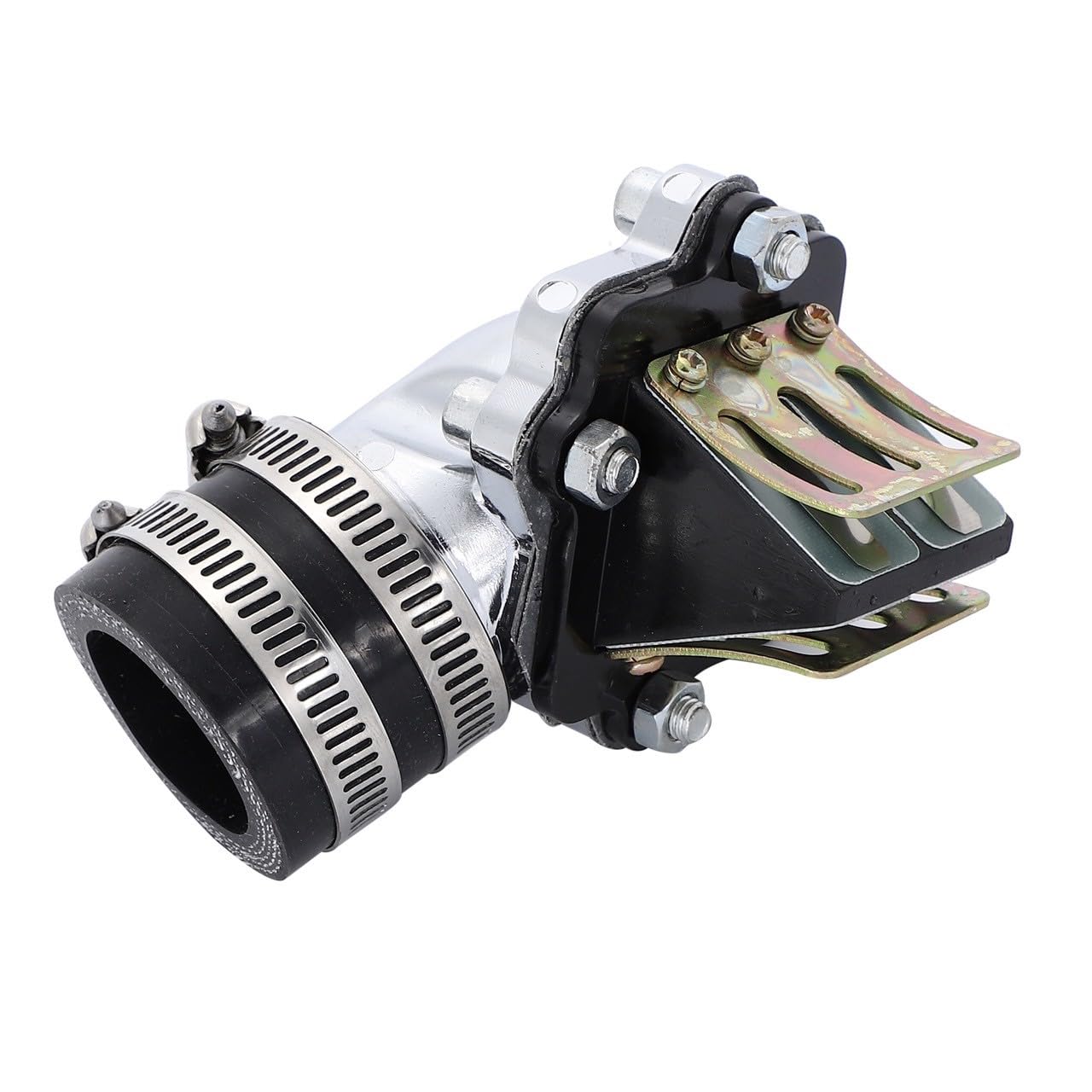 Kanoan Intake Manifold for Yamaha Big Carburetor Grand JOG Series 28mm to Universal Aftermarket Intake Reed Valve JOG, Aprio, Vino, Axis, Axis, 90cc,