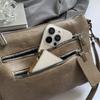 Women's Shoulder Bag Multi-Layer Crossbody Bag Soft Leather Mobile Phone Bag