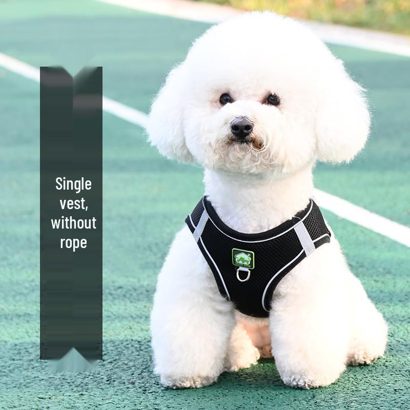 Breathable Reflective Pet Harness Vest with Leash for Cats & Dogs