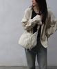 Phoenix Origin String Pocket Shoulder Bag - Beige