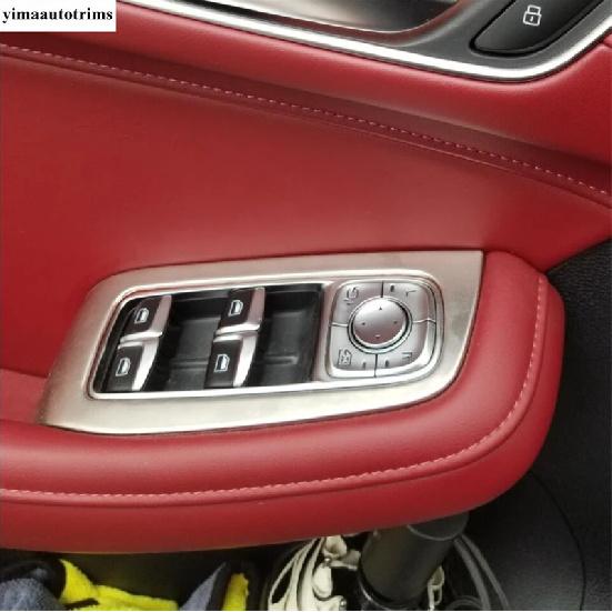 Car Inner Door Armrest Window Lift Button Control Panel Frame Cover Trim Accessories Interior For MG HS / HS Plug-in  - 2024