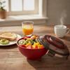 With Dome Lid Dormitory Instant Noodle Bowl Sealed Soup Bowl Household Ramen Bowl  Student