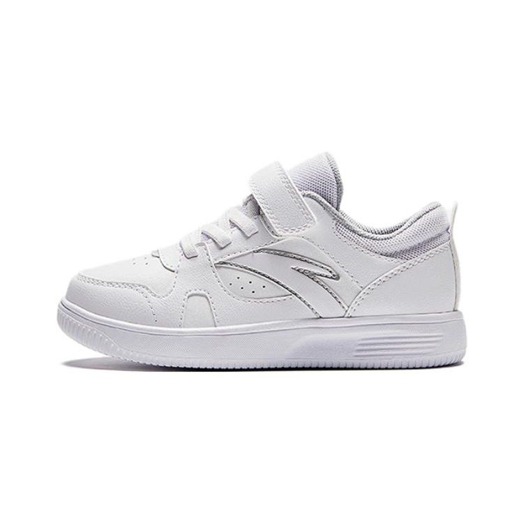 Anta Comfortable Simple Shock Absorbing Wear Resistant Breathable Low Top Kids Skate Shoes Kids Sneaker White 332419931S-2