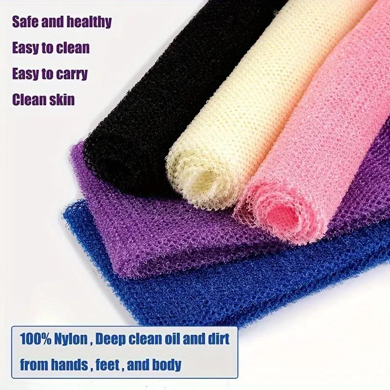 2 Stück Afrikanische Peeling-Schwämme Handtuch Netz Badeschwamm Waschlappen Doppelseitig Waschen Baden Luffa für Glatte Haut Rücken Duschpeeling