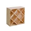Zeller 13171 Casier à vin en bois naturel forme losange, 52 x 25 x 52 cm