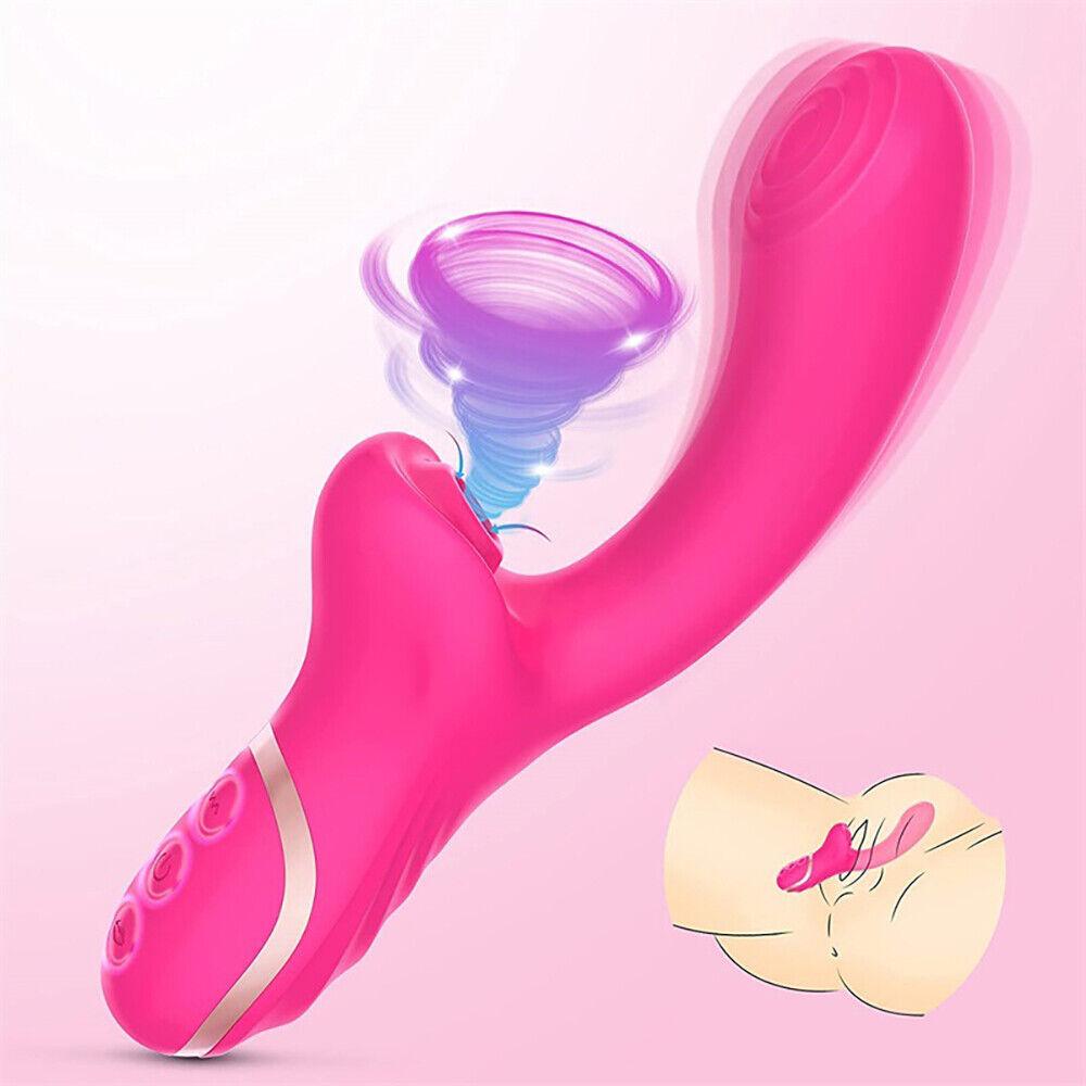 Sucktion Vibrator G-Spot Dildo Rabbit Women Adult Sex Toys Massager