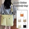 Down Space Cotton Crossbody Bag Tote Bag Laptop Bag Simple Korean Shoulder Bag  Girls