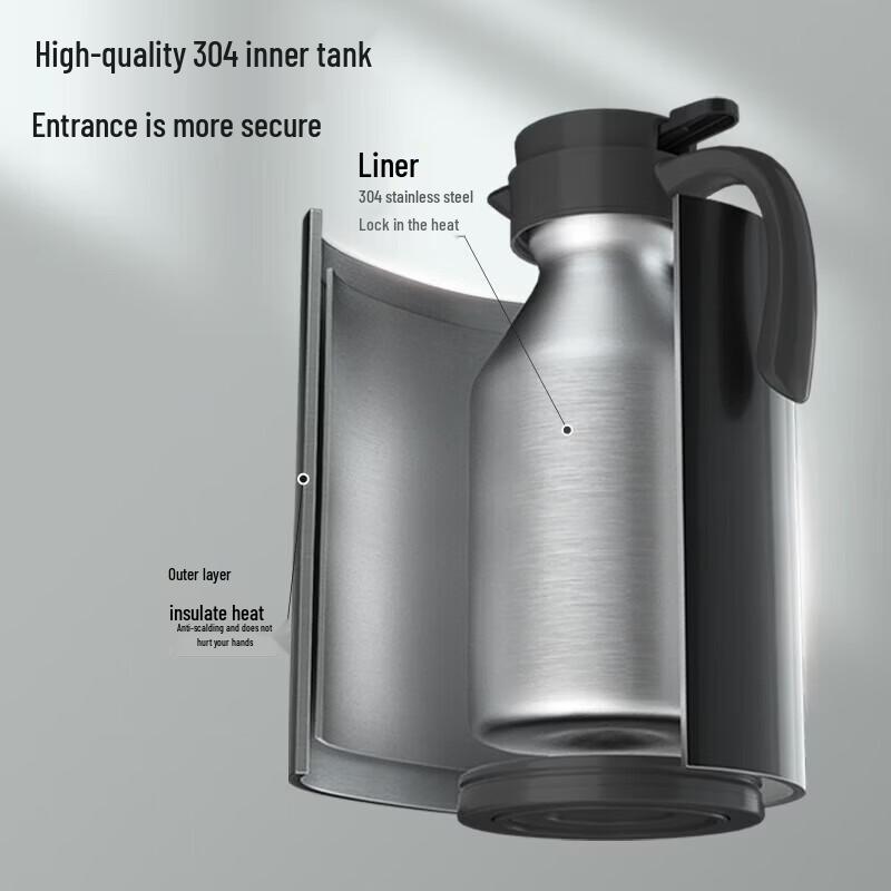 ASD 2.2L 304 Stainless Steel Insulated Water Kettle