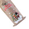 Imitation Linen Wine Pouches Christmas Bottle Bag Vintage Drawstring Sleeve Reusable Faux Holiday Party Packaging Cover Clothes for New Year Wedding